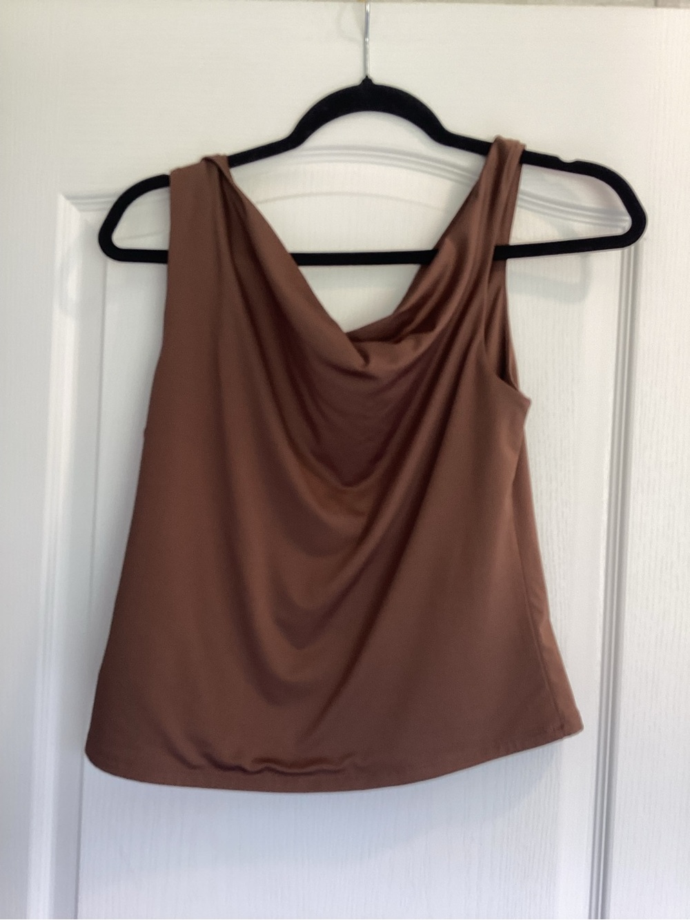 Madden Girl Brown Cowl Neck tank XL EUC